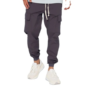 Pantalones de chándal informales de cintura media para hombre, ropa de calle personalizada, ajuste holgado con cierre de cordón, venta al por mayor para uso en el gimnasio 2026 - Product Image 1