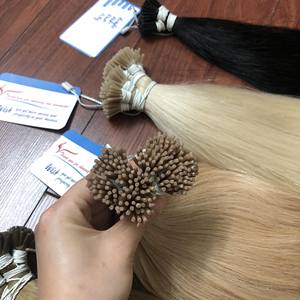 Extensiones de queratina de cabello I Tip de alta calidad Cabello ruso, extensiones de queratina de cabello eslavo natural ligero Fábrica de Vietnam - Product Image 2