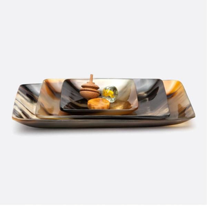 Bandeja de cuerno artística para un arreglo de servicio único, perfecta para casas contemporáneas, fiestas elegantes y entretenimiento de lujo - Product Image 6