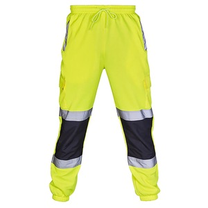 Nouveaux pantalons de travail de sécurité pour hommes, pantalons décontractés pour travaux routiers, bandes réfléchissantes haute visibilité, salopettes de travail, pantalons de jogging, vêtements de travail, mi-longueur, 100% - Product Image 6