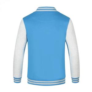 Logo personnalisé OEM Designer Hommes Stand Varsity Veste pour Hiver Broderie Baseball Streetwear Cuir Chenille Patch Blanc Hommes - Product Image 6