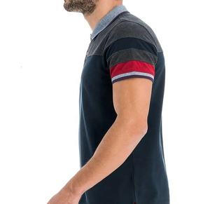 Polo T Shirt Personnalisé de Couleur Unie Design de Haute Qualité Slim Fit Broderie Imprimé à Manches Courtes Nouveau Design Polos pour Hommes - Product Image 3
