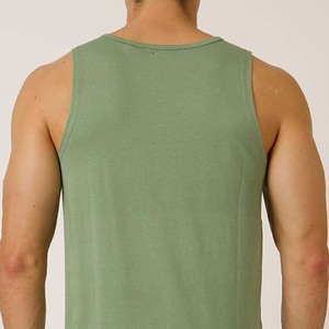Débardeurs en coton/polyester à col rond pour hommes - Product Image 2