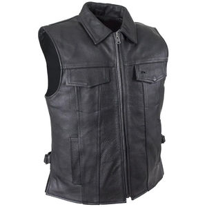 Gilet en cuir de moto professionnel, tissu véritable, gilet en cuir de moto d'hiver, respirant, disponible dans toutes les tailles et toutes les couleurs - Product Image 2