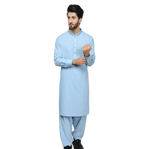 Meilleur prix de vente Shalwar Kameez Costumes pour hommes Collection d'été respirante Vêtements musulmans pour hommes Élégant Shalwar Kameez - Product Image 6