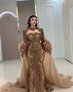 Radiant Grace Beaded Bridal Gown Prom Dress Elegant <b>Cocktail</b> Dress Floor Length Evening Dress for Special Occasions - Product Image 3