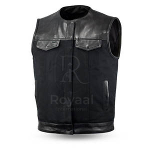 Chaleco de Cuero para Hombre, Precio Razonable, Mejor Material, Alta Calidad, Transpirable, en Venta Online - Product Image 2