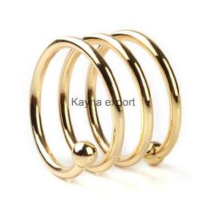 ผ้าเช็ดปากแหวนทองแฟนซีตกแต่งโต๊ะโลหะสำหรับงานเลี้ยง - Product Image 2