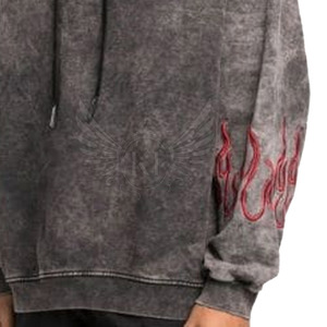 Streetwear เสื้อฮู้ดล้างกรดที่ขายดีที่สุด คุณภาพสูง ออกแบบเสื้อฮู้ดล้างกรดของคุณเองในสต็อก - Product Image 5