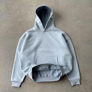 Sudadera con Capucha Gruesa 100% Algodón, Hombros Caídos, Personalizable, de Alta Calidad, con Cierre, 450gsm - Product Image 3