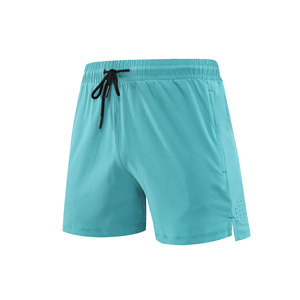 Pantalones cortos deportivos sólidos informales para hombre, de secado rápido, tejidos en cuatro direcciones, con logotipo personalizado, pantalones de tres puntos para correr, Maratón, teñidos lisos - Product Image 2