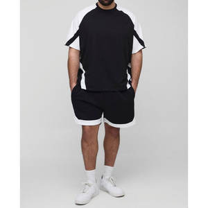 Ensembles de shorts de sport 2 pièces pour hommes de haute qualité sur mesure T-shirt d'été et vêtements courts grande taille - Product Image 2