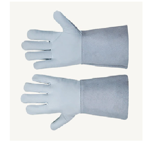 Gants de soudage TIG en cuir de vachette fendu Gants de soudage tig de sécurité industrielle Qualité Résistant à la chaleur Long - Product Image 4