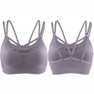 Sujetadores deportivos de talla grande para mujer al por mayor de alta calidad Sujetador deportivo de Yoga a prueba de golpes de alta resistencia con logotipo frontal Sujetador Deportivo Superior - Product Image 2