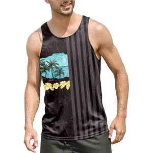 Camiseta Deportiva de Tirantes para Hombre, Camiseta de Gimnasio, Ropa de Entrenamiento de Musculación, Sin Mangas, Atlética, de Poliéster/Algodón - Product Image 3