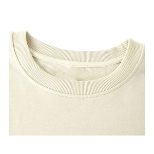 Sudadera con capucha de gran tamaño para mujer de algodón 100%, Sudadera de cuello redondo coreana transpirable suave con técnicas bordadas - Product Image 4