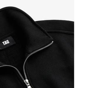 Nouvelle mode grande taille sweat-shirt pour hommes à manches longues demi-fermeture éclair sweats personnalisés en gros Hip Hop Street Wear pour l'hiver - Product Image 2