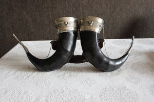 Mug à vin en corne de buffle vintage pour bar à domicile, mug à bière Viking, pour des boissons élégantes, mug en corne de fabricant indien - Product Image 4