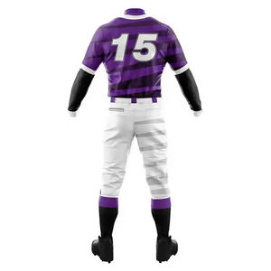Uniformes de Béisbol Profesionales Personalizados de Alta Calidad, Conjunto de Poliéster/Algodón, Colores y Tallas Personalizables, Transpirables, Servicio OEM, Venta al Por Mayor - Product Image 5
