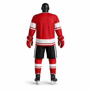Uniforme de hockey sobre hielo personalizado, conjunto de camiseta y pantalones cortos sublimados, ropa de equipo para adultos, fabricante OEM ODM - Product Image 2