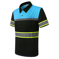 Polo de seguridad para el trabajo de construcción Protección de alta visibilidad para constructores Polo de seguridad industrial Camisa DE TRABAJO HiVis Construcción