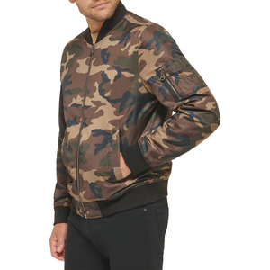 Blouson aviateur coupe-vent de haute qualité pour hommes conçu sur mesure pour l'hiver Street Wear avec col montant enduit Design haut de gamme - Product Image 3