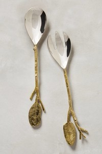 Cuillère à salade de designer haut de gamme en acier inoxydable écologique, compatible lave-vaisselle, meilleur ensemble d'outils pour la préparation de salades, vert, grande taille - Product Image 4