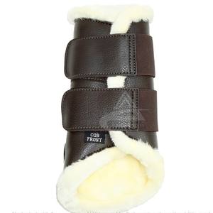 Bottes de brossage de cheval en cuir artificiel, chaussures de Protection cheval, produit équestre, bottes de brossage les plus vendues. - Product Image 4