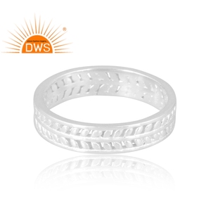Anillo de plata de ley de último diseño, joyería de diseño personalizado para mujer, regalo para ella. - Product Image 4