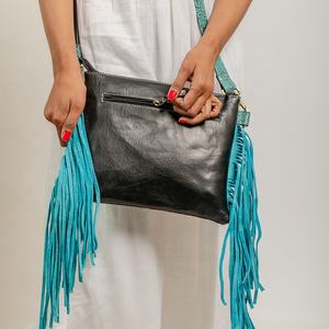 กระเป๋าสะพายหนังแท้แฟชั่นสำหรับผู้หญิง myra Bow Girl กระเป๋าถือมีขอบและอุปกรณ์สำหรับผมแบบมีสไตล์ - Product Image 4