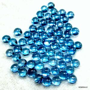 ธรรมชาติสำหรับสวิสสีฟ้า Topaz Cabochon ตัด2มม. 20ควอตซ์อัญมณีหลวมเหลี่ยมเพชรพลอยมากมาย20บุษราคัม - Product Image 4