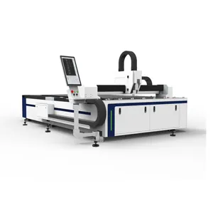 3000W 3015 6000W 6025 Maquina de corte a laser de fiber de mesa unica com fonte de laser MAX Corte de placa SS 26mm