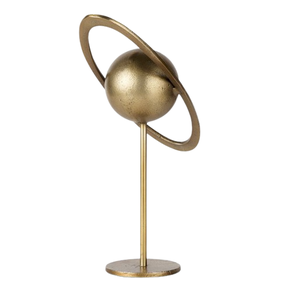 Globe décoratif de table en finition dorée, forme personnalisée, autre, bureau, mariage, table, intérieur, art métallique moderne, intérieur - Product Image 1