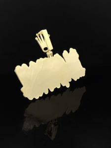 Bijoux de rap personnalisés, pendentif en acier inoxydable serti de diamants pour unisexe - Product Image 3