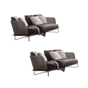 Super Comfortable Sofa <b>Garden</b> High Quality Sofa With Fabric <b>Cushion</b> For <b>Outdoor</b> and Indoor Home Furniture Sofa - Product Image 4