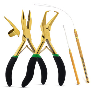 My Hair Tools Kit avec Microbead Extension Closer and Remover Plier Micro Link Pull Hook Hir Parting Ring Ring Stainless Steel - Product Image 6