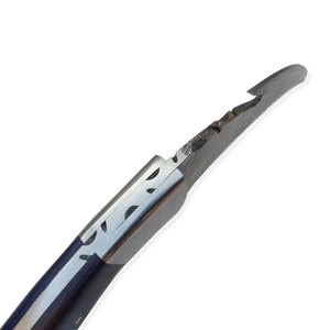 Couteau de chasse fait main en acier damas avec manche en bois exotique lame gravée à la main pour l'extérieur et la collection OEM personnalisable - Product Image 4