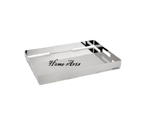 Plateau de service de nourriture de vaisselle de dernière conception plateau de service de café de thé d'acier inoxydable de la meilleure qualité en Inde - Product Image 1