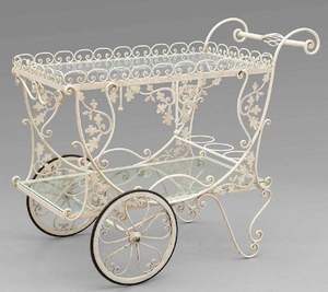 Cadre en acier inoxydable fini doré avec dessus en verre Chariot de service alimentaire Vente chaude de luxe Accessoires de décoration d'hôtel - Product Image 5