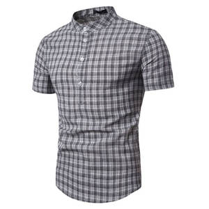 Chemises à manches courtes 100% coton pour hommes personnalisées avec boutons imprimés à l'avant et logo personnalisé à séchage rapide - Product Image 4