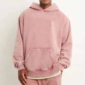 เสื้อฮู้ดแขนปกติสำหรับผู้ชาย, เสื้อฮู้ดโอเวอร์ไซส์พิมพ์โลโก้ตามสั่งสำหรับฤดูหนาว - Product Image 1