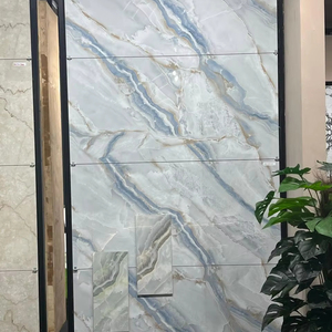 Onxy กระเบื้องเคลือบเงา600x1200มม., กระเบื้องปูพื้นพอร์ซเลนขนาด60x120 gvt 2x4 pgvt หินอ่อนผิวด้านมันวาวดูสำหรับห้องนั่งเล่นใหม่ - Product Image 1