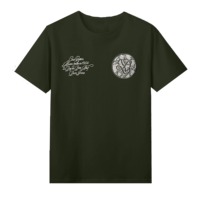 Nouveau style 2025 – T-shirts personnalisés pour hommes, coupe ample, col rond, manches courtes, 100 % coton peigné, motif lettres, tendance et élégants