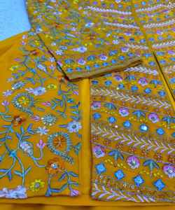 Moderno estilo indio diseñador seda Georgette Lahenga Choli blusa venta al por mayor boda Salwar Kameez Ropa Étnica Surat - Product Image 1