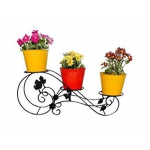 แท่นวางกระถางต้นไม้ทำจากเหล็กสำหรับตกแต่งสวนและดอกไม้ - Product Image 4