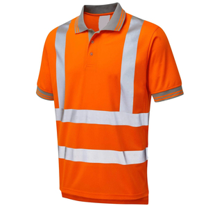 Nouveau meilleur produit 100% polyester Chemises polo de sécurité pour homme Imperméable Séchage rapide Manches courtes Réfléchissant Respirant Haute visibilité - Product Image 3
