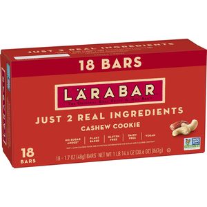 Barres aux fruits et aux noix Larabar Cashew Cookie, sans gluten, végétaliennes, 1,7 oz, 18 unités - Product Image 6