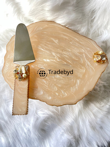 Elegant Handmade <b>Resin</b> Cake Stand for Wedding Party Dessert Display Table Decoration by Tradebyd - Product Image 3