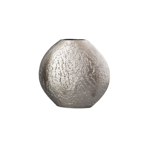 Florero fundido de Metal plateado antiguo, jarra Vintage, diseño creativo para el hogar, jardín, maceta decorativa, suelo jarrón de hecho a mano, bodas - Product Image 4