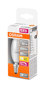 Lampada a candela LED Superstar, dimmerabile, E14, 5W, 2700K, 470Lm (Osram 4058075430914) - Product Image 2